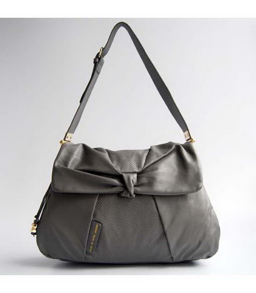 Marc by Marc Jacobs Leola spalla perforato Grande Bag in grigio